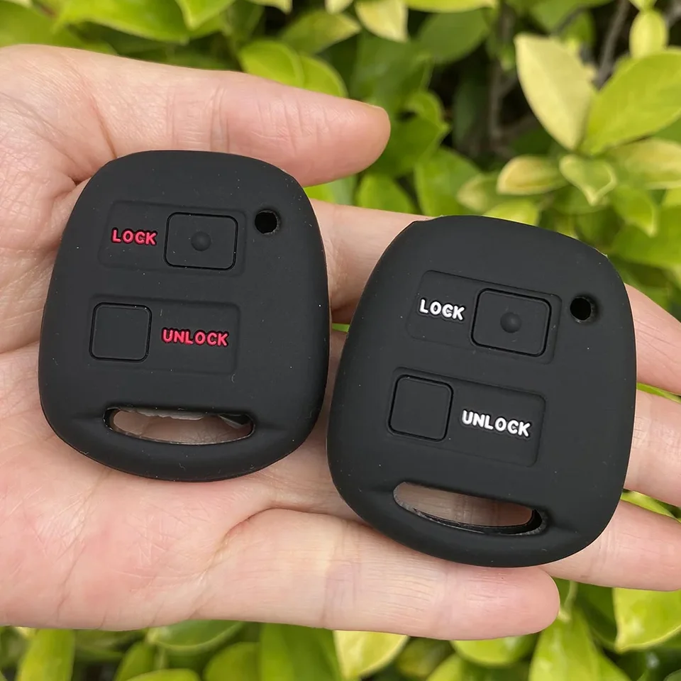Fassport Cover In Silicone Per Chiave Auto | Adatto Per Toyota E Lexus | Telecomando A 2 Pulsanti | Protezione Morbida E Colorata
