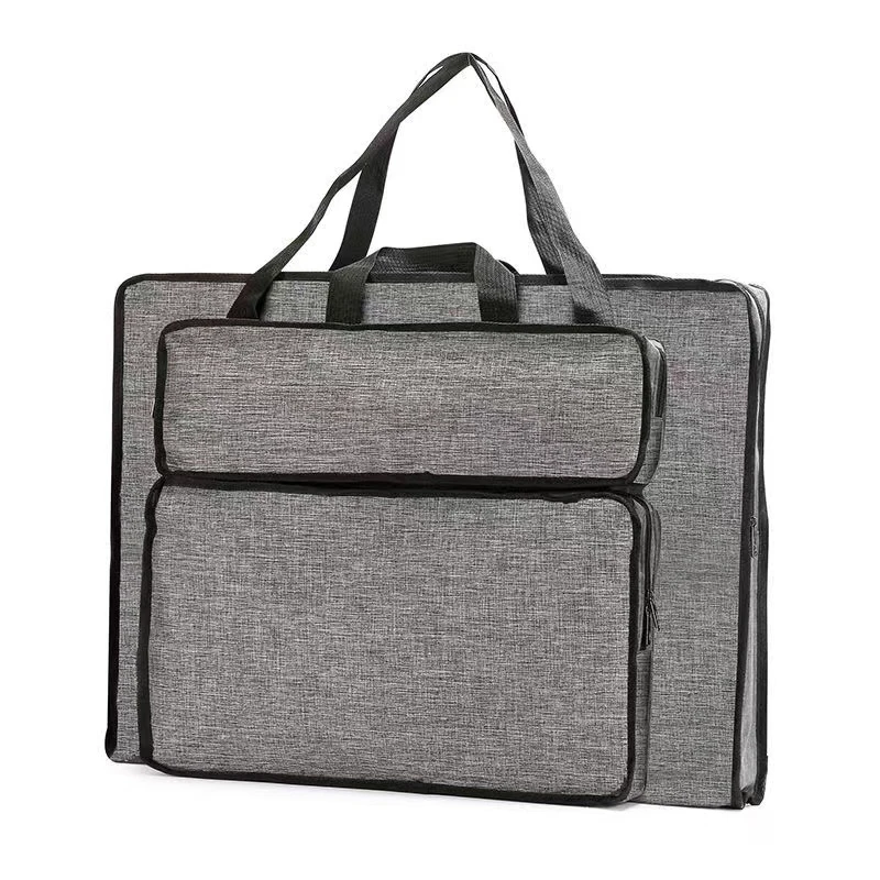 Borsa da disegno artistico 8K Custodia a portafoglio con manico impermeabile portatile per pittura e schizzi, borsa per il trasporto di oggetti artistici professionale per tavolozza, pitture, matite