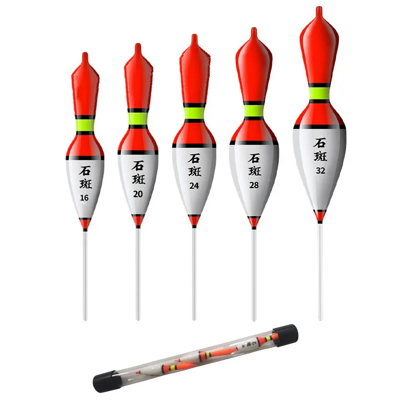 Lot de 3 flotteurs de pêche haute sensibilité avec tube plastique - Nano bouchons accrocheurs