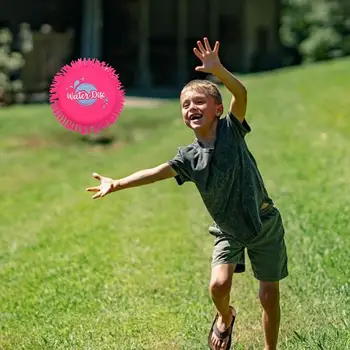 Disc Launching Toy TPR Sponge Flying Disc Soft Edge Water-Absorbent Flying Disc For Backyard Parent-Child Interaction Water Toy 4