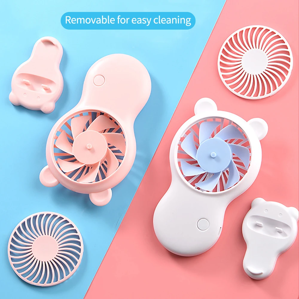 Portable Handheld USB Mini Fan USB Charging Strong Wind Fan Creative Office Desktop Hand-held Small Pocket