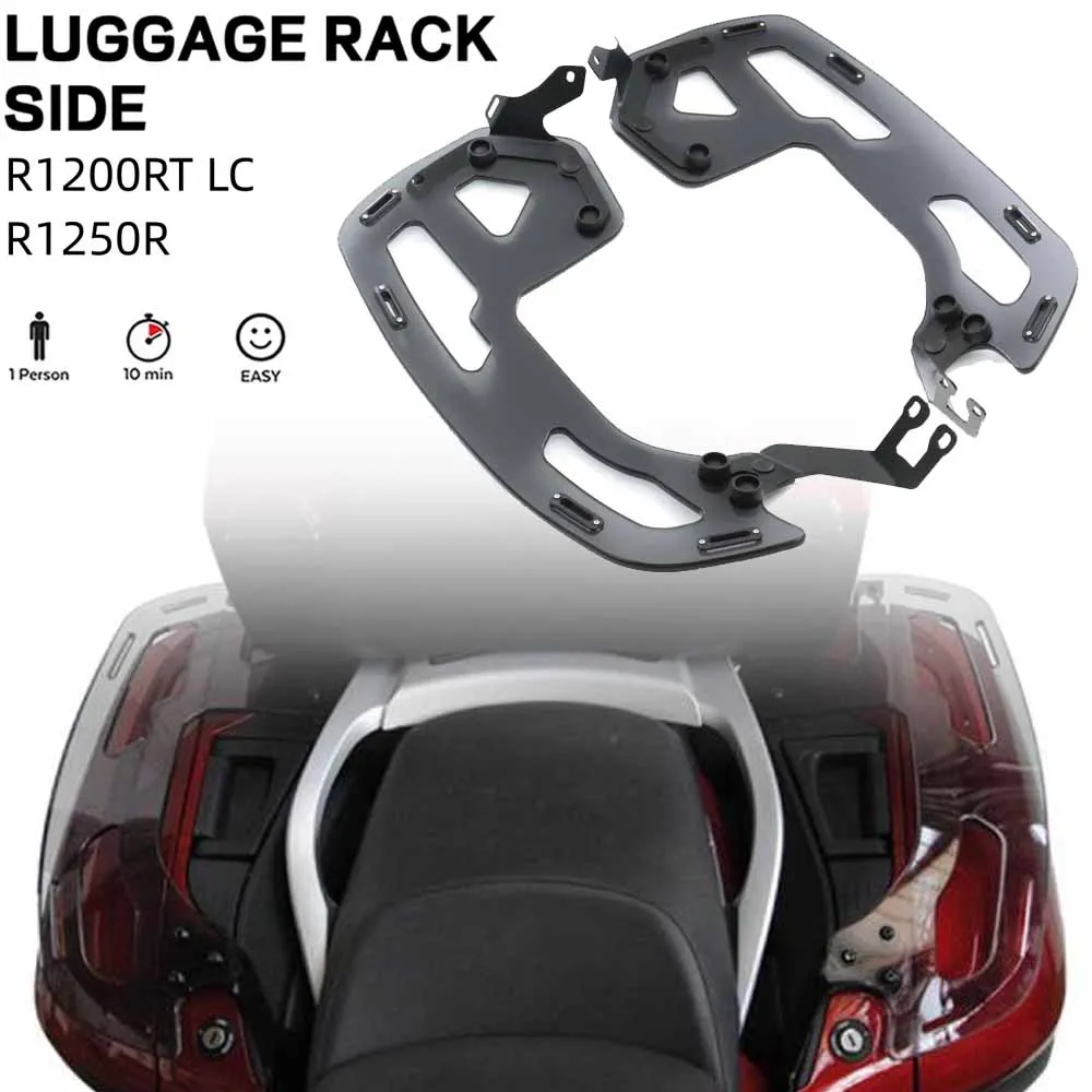 

2023 New FOR BMW R1200RT LC 2014 R1250RT Motorcycle Accessories Luggage Rack - Smoked Gray- On Side Panniers