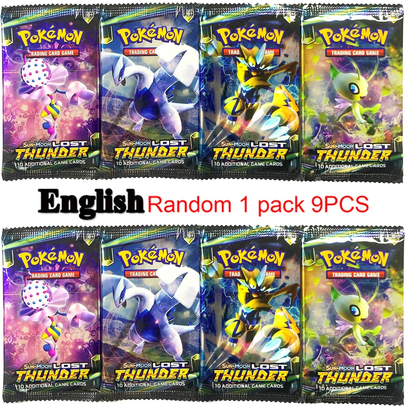 Pokemon vmax gx Megaの進化カード、ジャンボ、ワードシールド