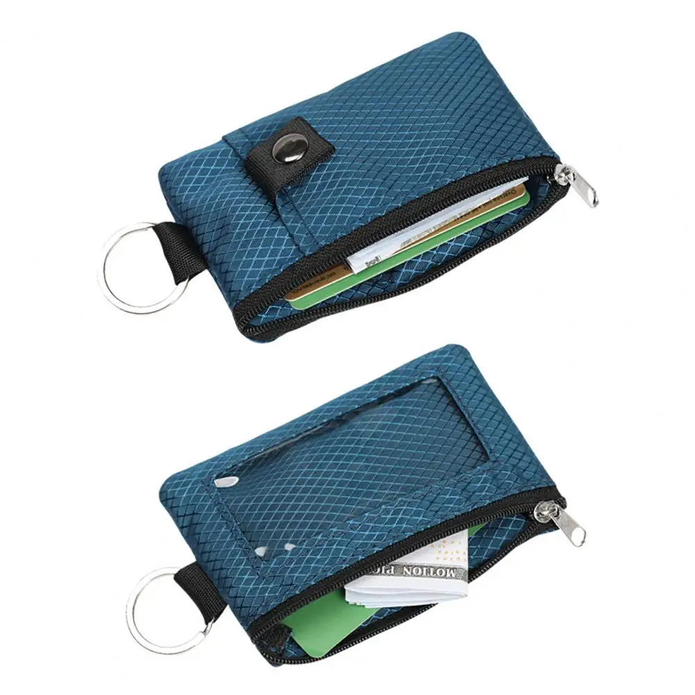 Neck Hanging Card Holder with Lanyard Student ID Sleeve Transparent Window Waterproof Coin Purse RFID Blocking Card Holder