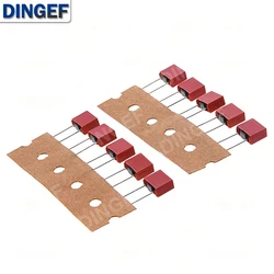 Assorted Pack of 10 Slow Blow Fuses (2A - 6.3A, 250V) - Square Plastic Design - T20A