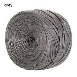 Premium Nappa Matte Faux Leather Yarn - 200g Roll for DIY Knitting, Crocheting, and Crafting (Grey)