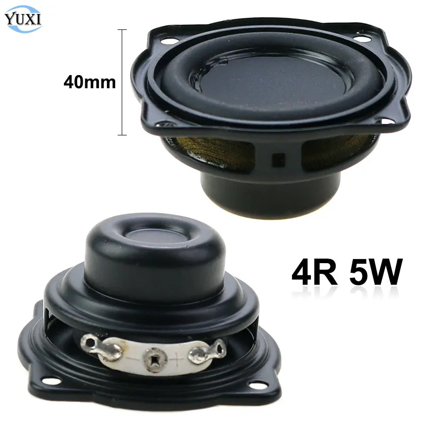 

YuXi 4R 5W 40mm Internal Magnetic Speaker 4 Ohm 5 Watt Bass Multimedia Loudspeaker Waterproof Bluetooth Small Audio Speaker