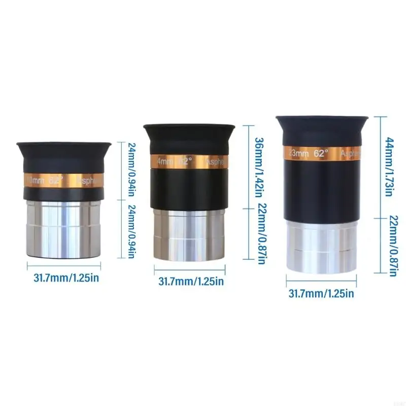 H8WC Astronomy Eyepiece High Eyepiece Lens Fully Coated Optical Lens Easy to Install 6