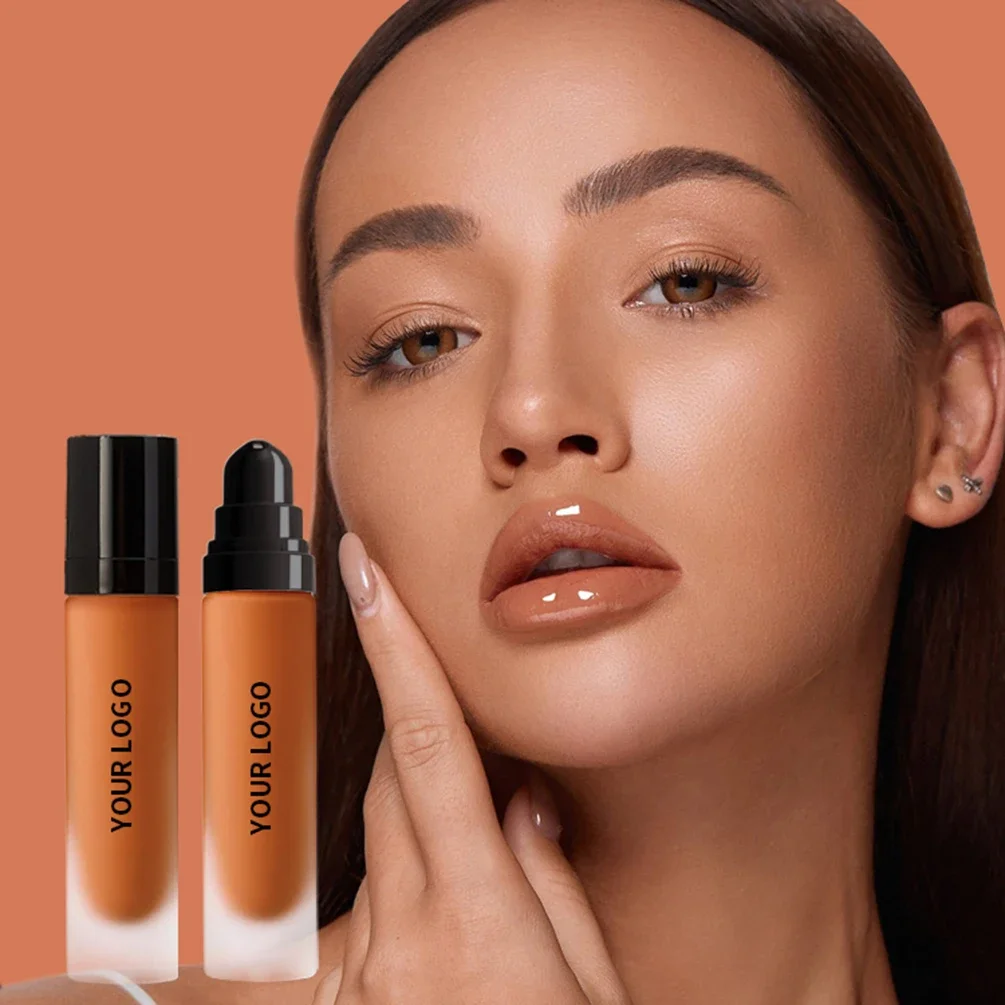 18-color Private Label Liquid Foundation Long-lasting Makeup Oil-control Moisturizer Concealer Matte Full Coverage 3-color Tubes 2