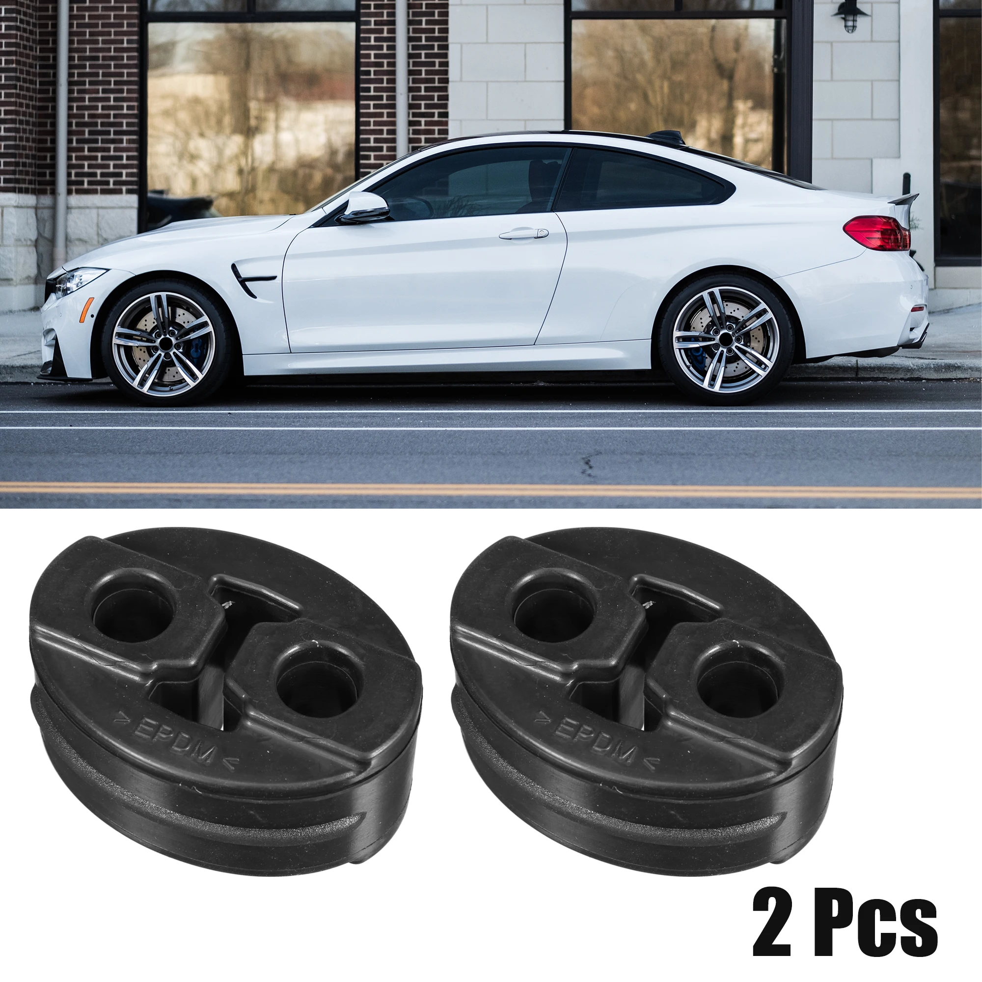 UXCELL13mm2HolesMufflerExhaustHangerBushingRubberMountBracket