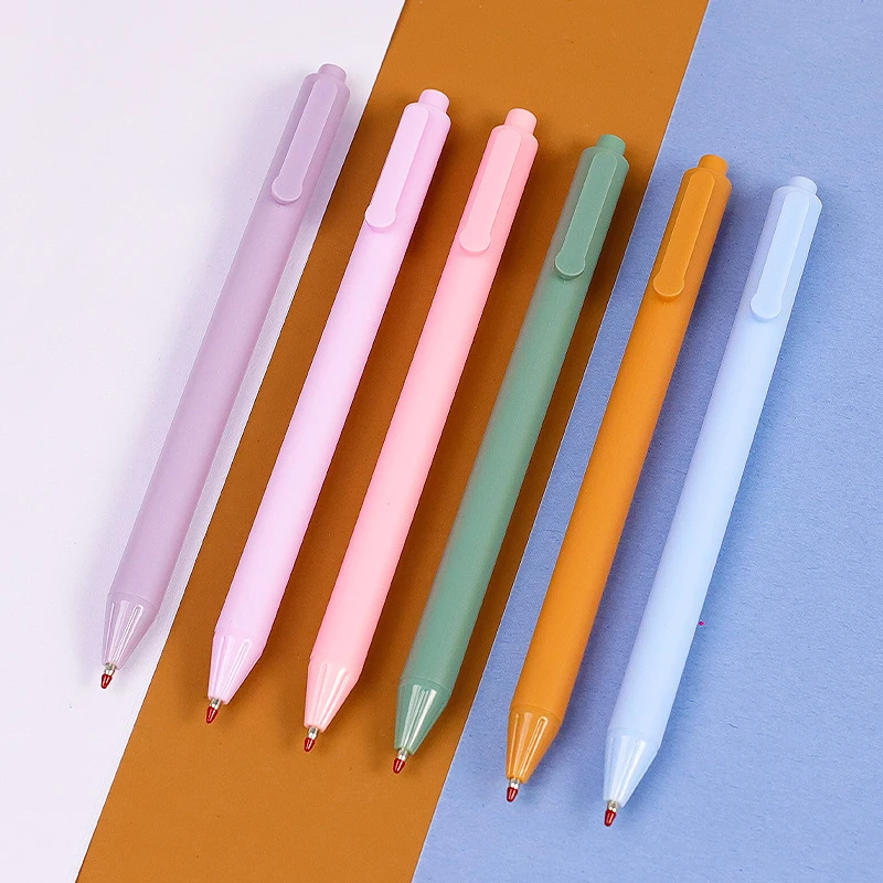 

Candy Color Cute Morandi Gel Pen School Office Writing Supplies Stationery 0.5mm Black Signature Pens For Writing Ink Pen