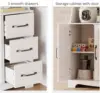 Coffee Bar Cabinet with Storage and Customizable Pegboard and Power Outlet, 71" Kitchen Buffet Sideboard with 3 Drawers and 6