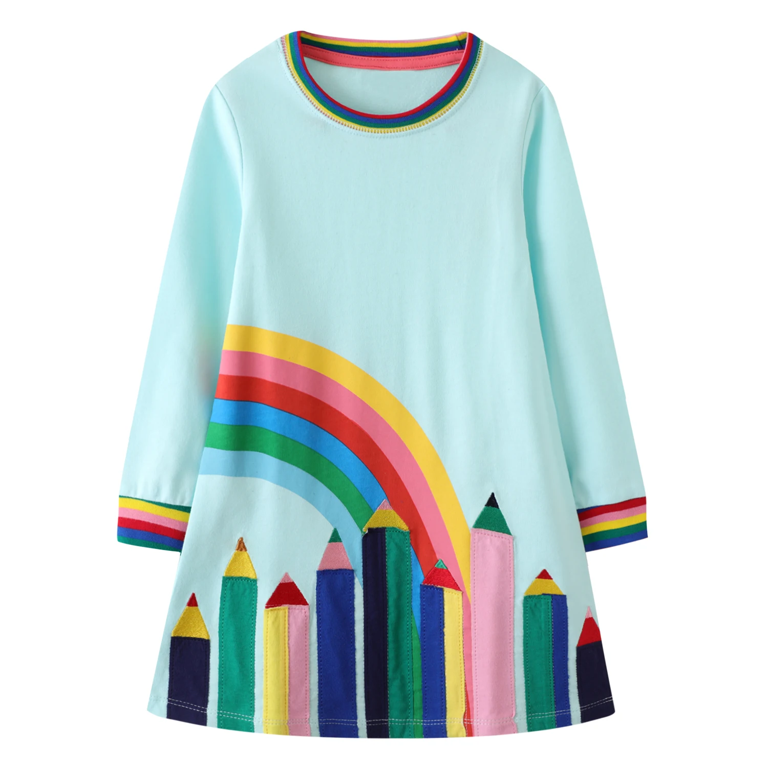 Girls Dress Striped Autumn Winter Kids Dresses for Girls Clothes Baby Girl Long-sleeved Lace Princess Designer Clothing