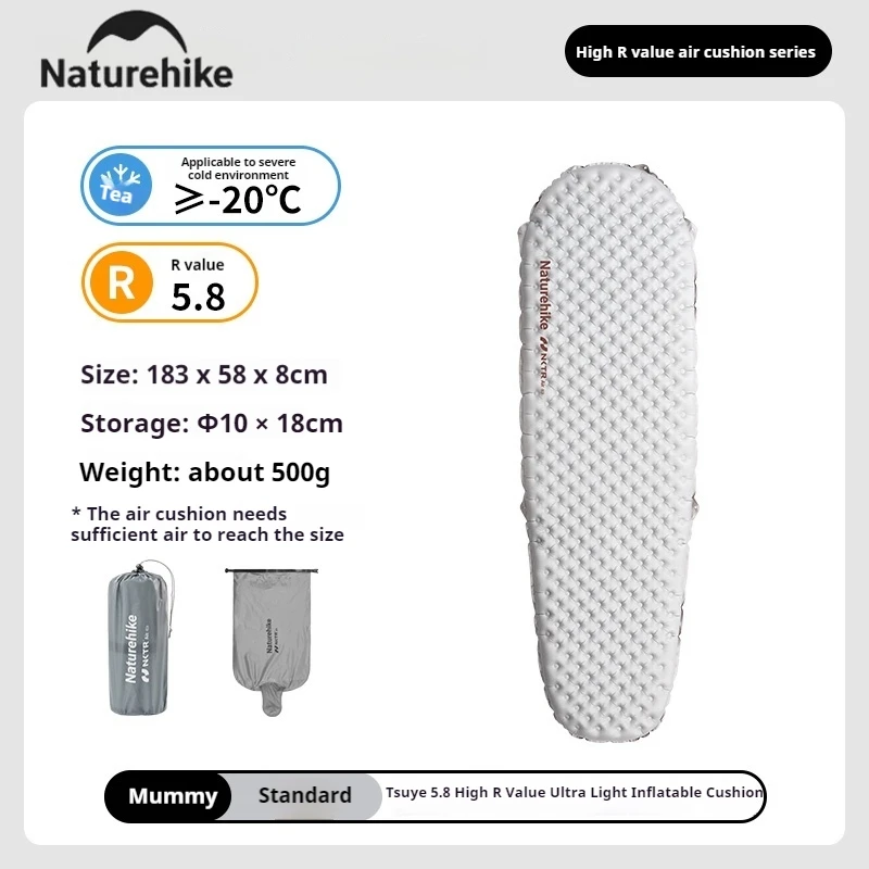 Naturehike 超軽量Inflatable Pad R5.8 Amazon.com : Naturehike Ultralight Insulated Sleeping Pad with R5