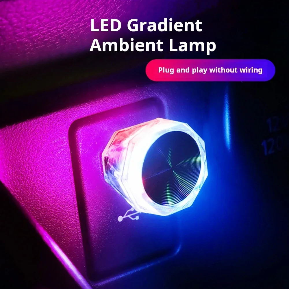 Usb Led Star Light Car Interior Roof Atmosphere Starry Sky Night Projector Lampada Plug And Play Usb Ambient Lamps Per Interni Auto