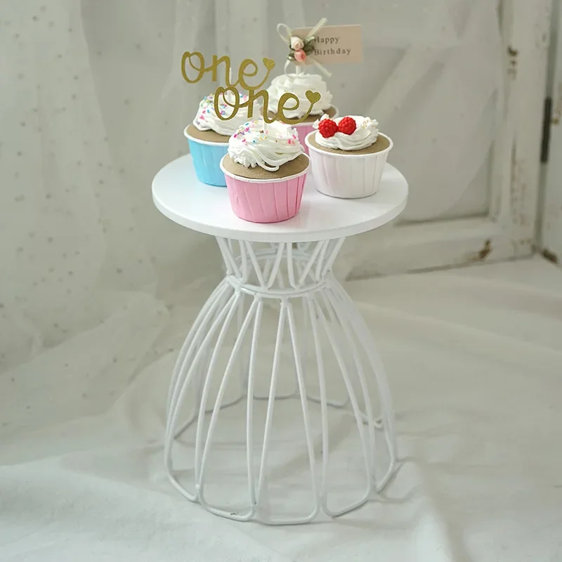 Skirt Cake Stands 8/10 Inch White/ Black/ Golden Wedding Cake Table Decorating Party Suppliers for Fondant Dessert Dress Design