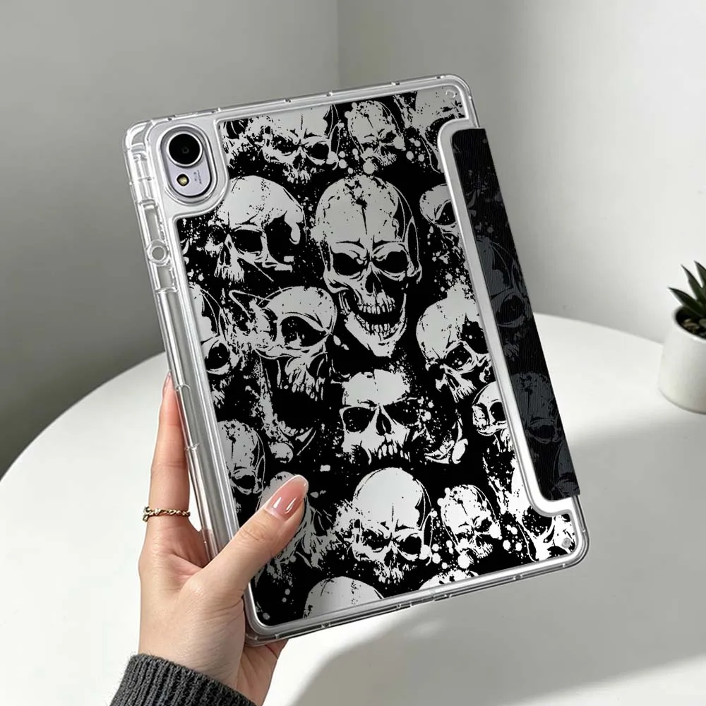 Black Skull Pattern Soft Tablet Case