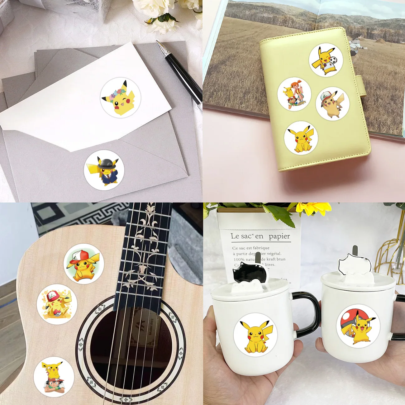 Pegatinas de sellado de Pikachu