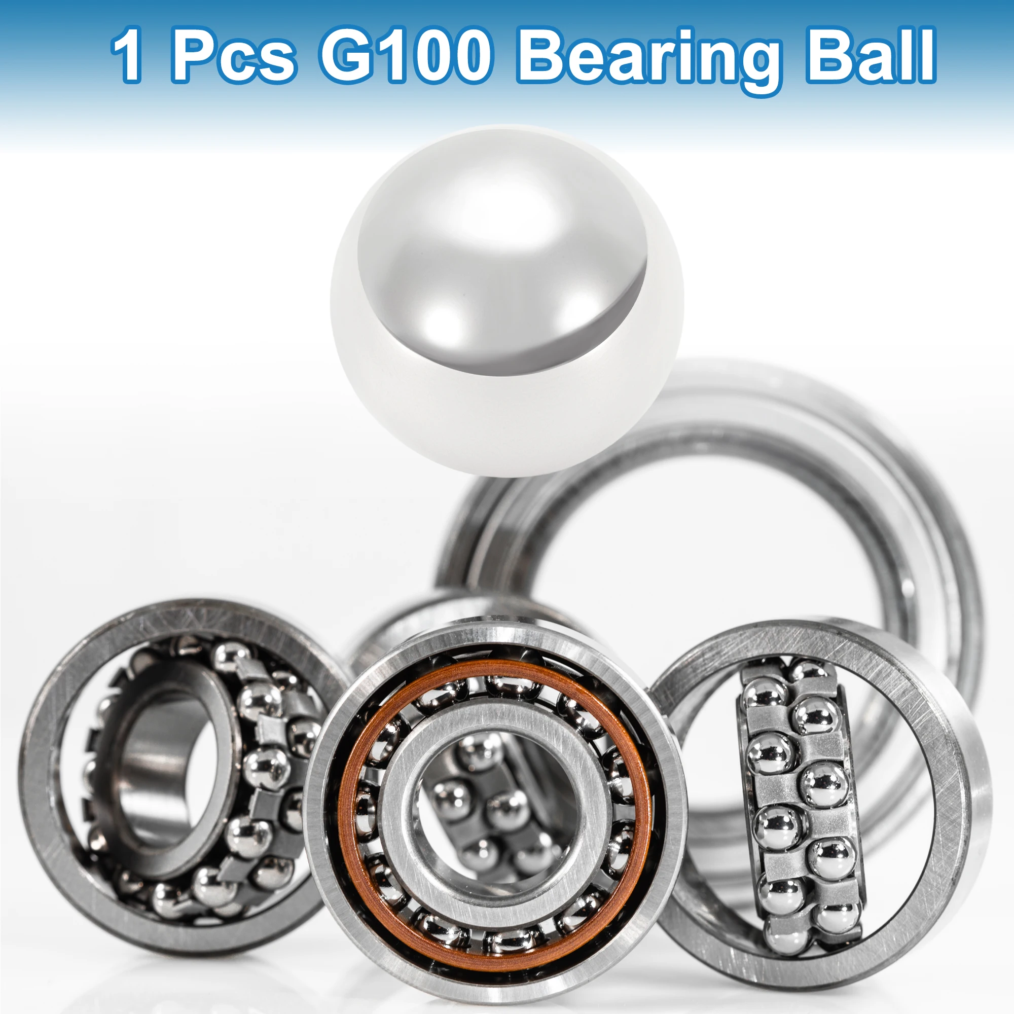 X Autohaux 47mm 베어링 볼 베어링 스틸 G100 정밀 볼 실버 톤 1개