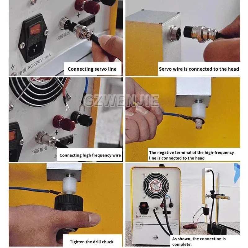 EDM-1500C High Requency EDM Machine Portable Breaking Tap Electrical Spark Machine Processing Bolts Screws Drill Bits  Holes 5