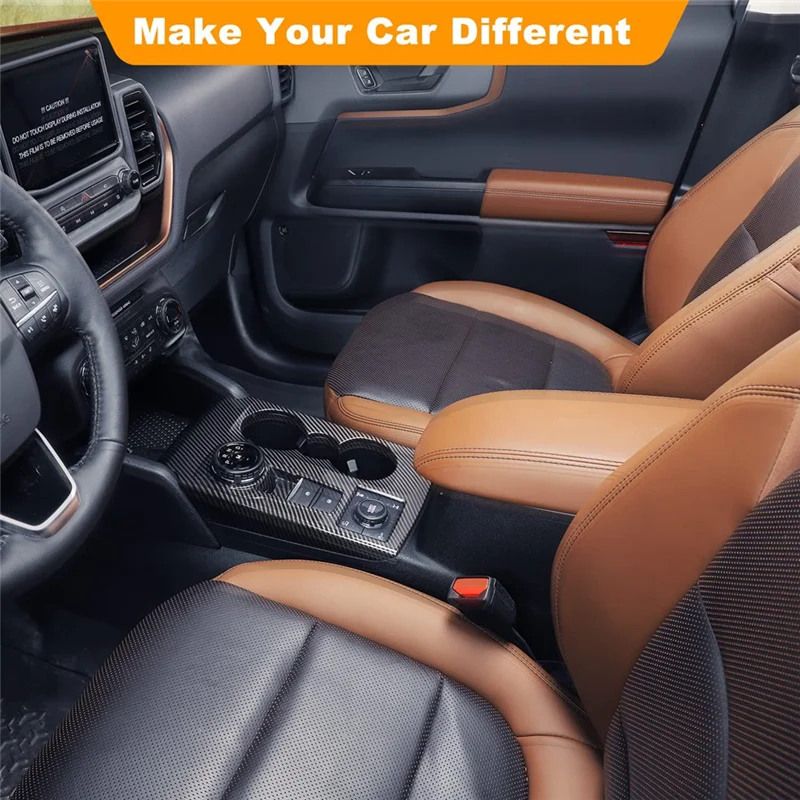 Ford Bronco Sport 2023 2024 인테리어 액세서리 용 센터 콘솔 기어 시프트 패널 커버 트림
