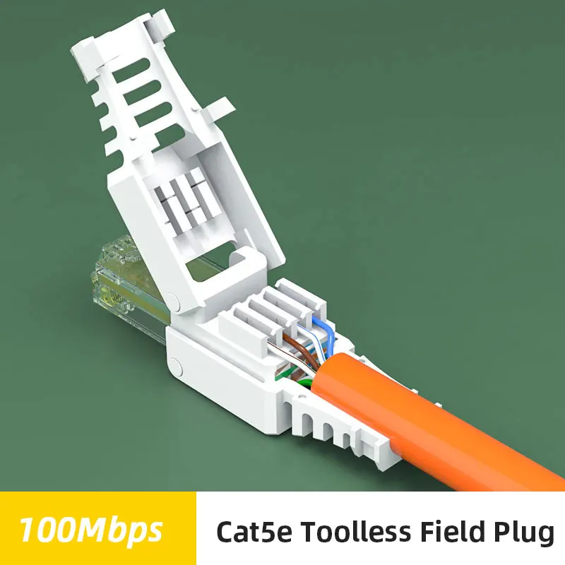 ZoeRax RJ45 Cat8 Cat7 Cat6A Connectors Tool-Free Reusable Ethernet Termination Plugs, Internet Plug, Fast Field Installation usb to usb cable Cables & Adapters