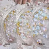 50pcs Ice Transparent Heart Changing Color Nail Charm Mixed Flat Bottomed Diamond Sequin Crystal Nail Charms Accessories 3