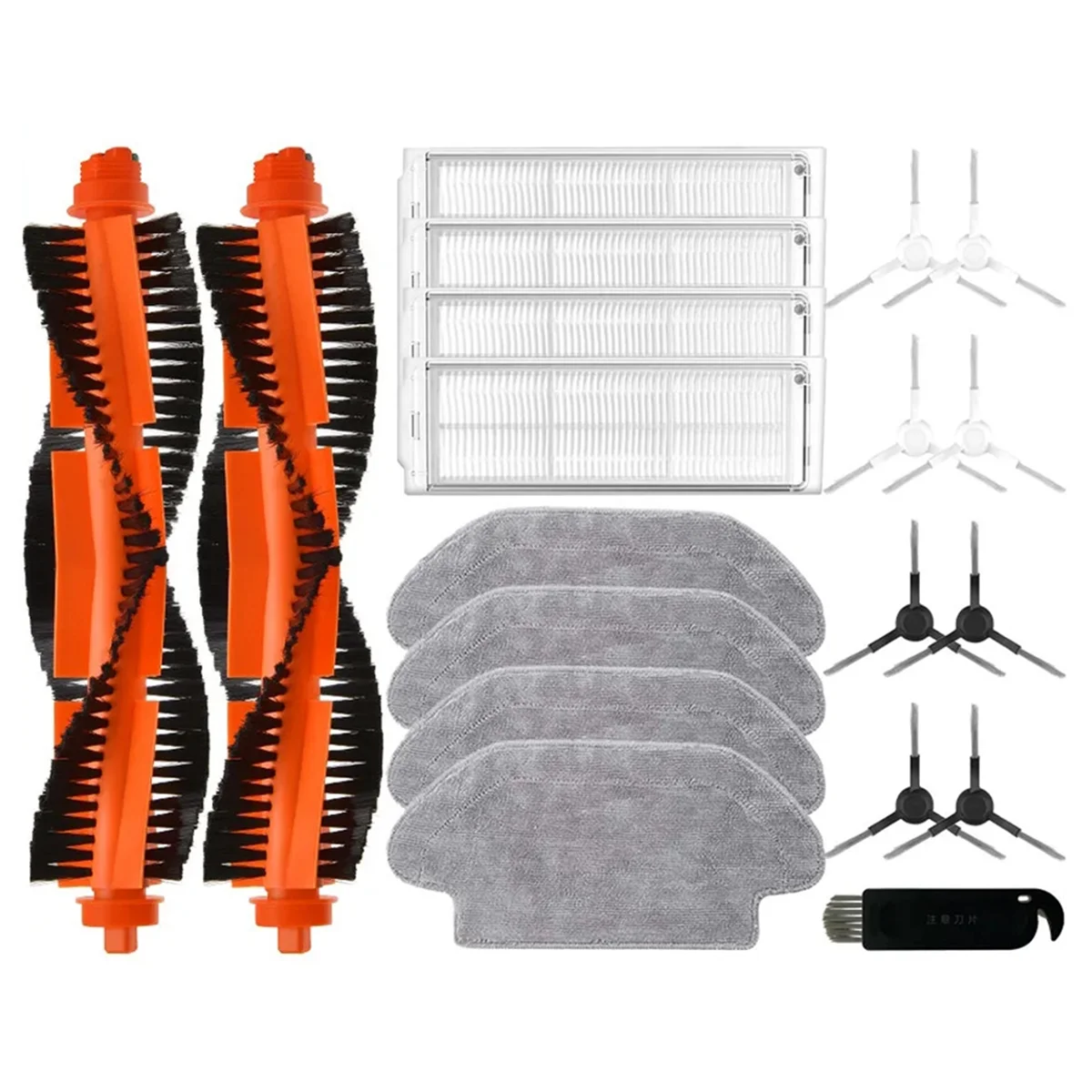 

Запчасти для робота Mi 2S / Mop P / Mop Pro / XMSTJQR2S/STYTJ02YM, основная боковая щетка, Hepa фильтр, швабра