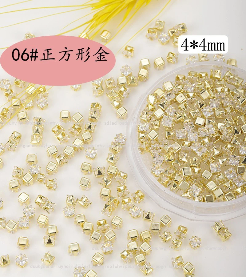 20Pcs/Bag Zircon Rhinestones Nail Charms Sparkle Flatback Claw