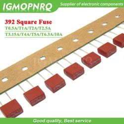 Enhanced Product Title:  
Set of 10 Slow Blow Square Plastic Fuses - Assorted Amp Ratings (250V) (T2.5A)