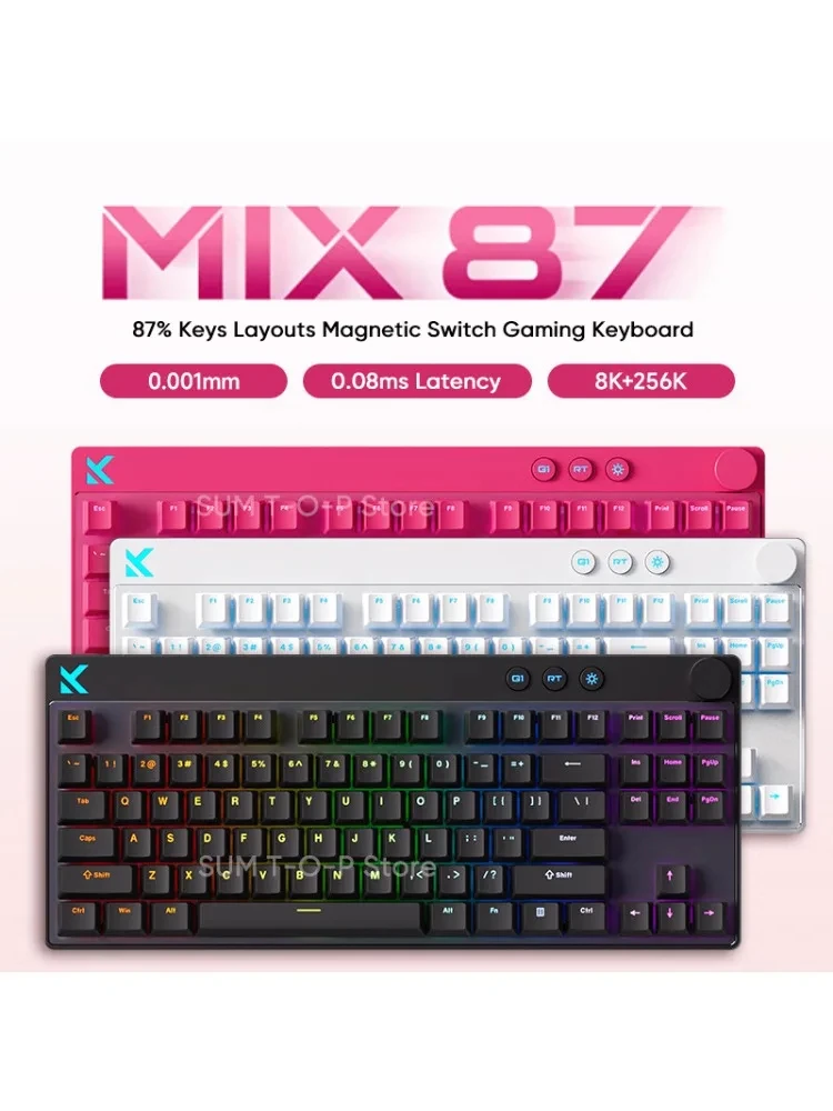 MCHOSE MIX87 磁気 RGB キーボード 8000Hz 0.001mmRT ゲーミング