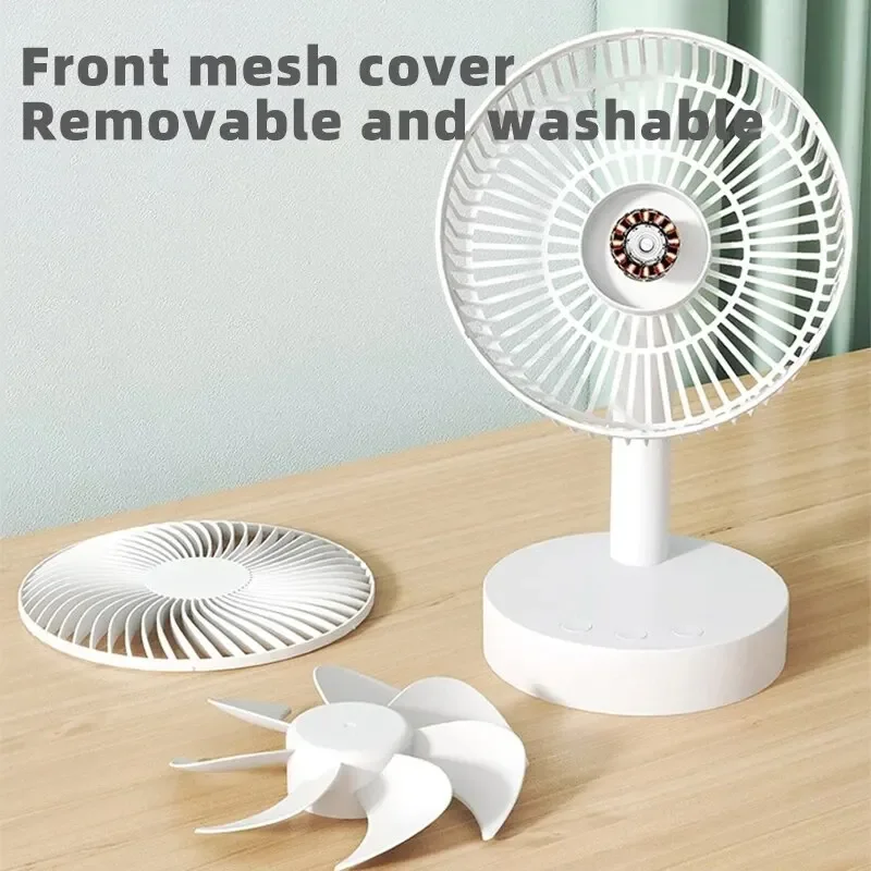 Xiaomi Youpin Fan Small White Desktop Timer Mute With Four-speed Adjustable Portable Fan Recharging Models Detachable Desk fan 2