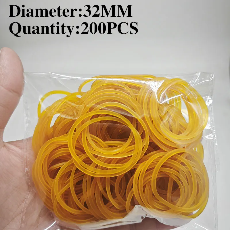 Versatile Multi-Size High Elasticity Rubber Bands - Pack of 100-500 for Office, School, Home, and DIY Projects