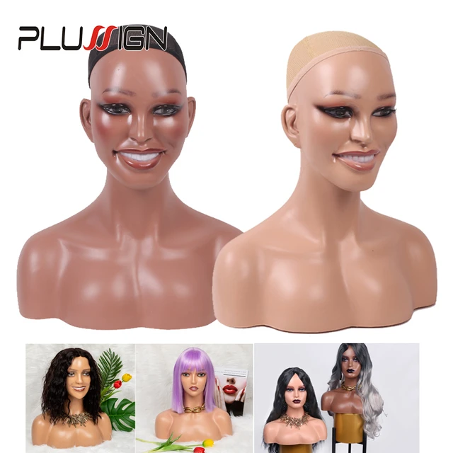 Mannequin Head Shoulders Makeup  Mannequin Head Wig Shoulders - Mannequin  Head - Aliexpress