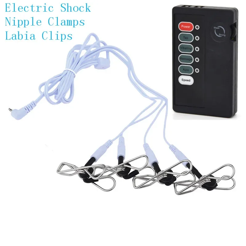 Stimulator Clitoris Massage Sex Products Medical Themed Toys Sex Toys For Couple Breast Accessory Electric Shock Nipple Clamps