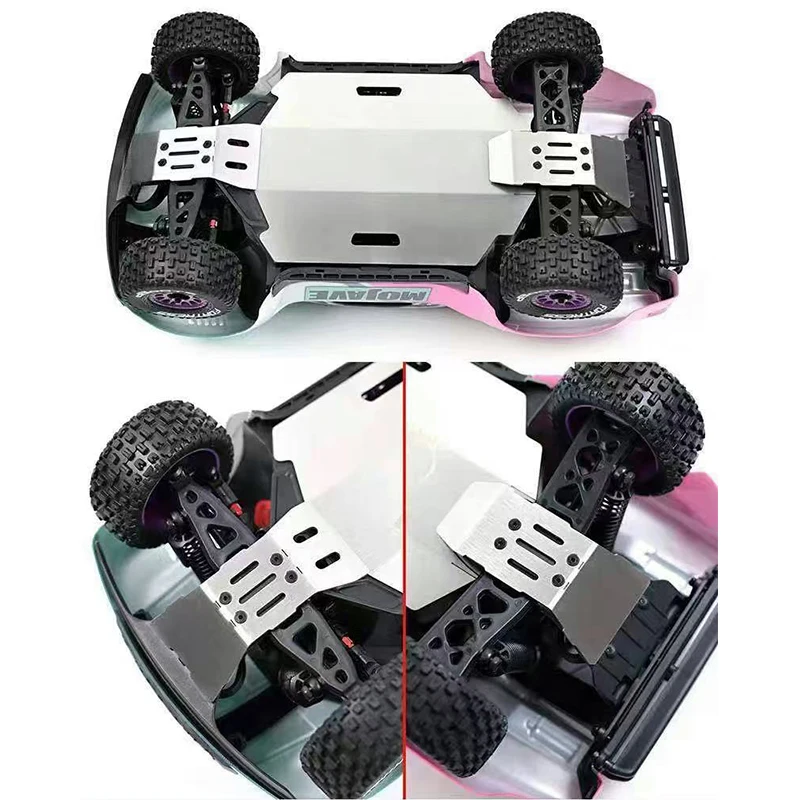 Protection Châssis En Acier Inoxydable LCX Pour Losi Micro-B Buggy 1/24 - Neuf Sous Blister