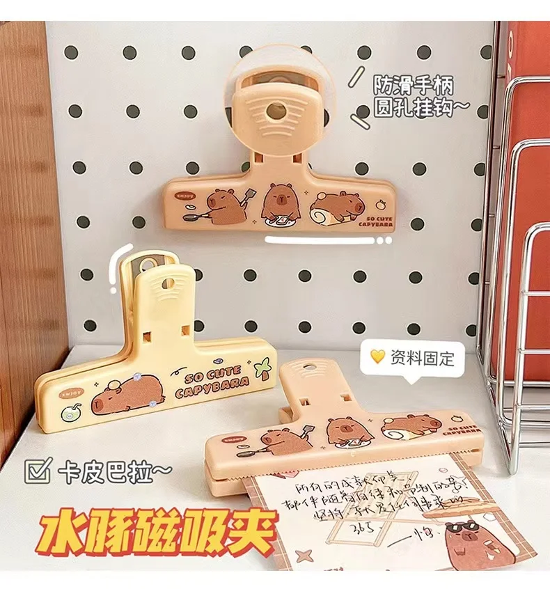 Paper Clips Binder Clips Capybara Binder Clips Kawaii Paperclips File Documents Tickets Clips Bookmarks Index Page Holder Office Binding Supplies