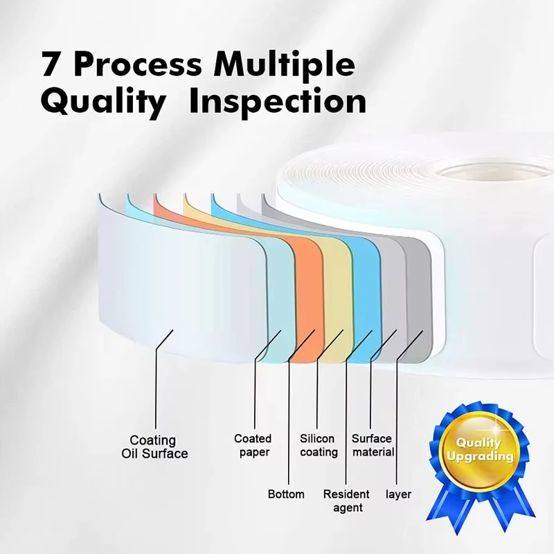 Niimbot Thermal Label Adhesive Sticker Waterproof UV Paper D11 D110 Mini Printer Label Maker White/Cable/Round/Transparent