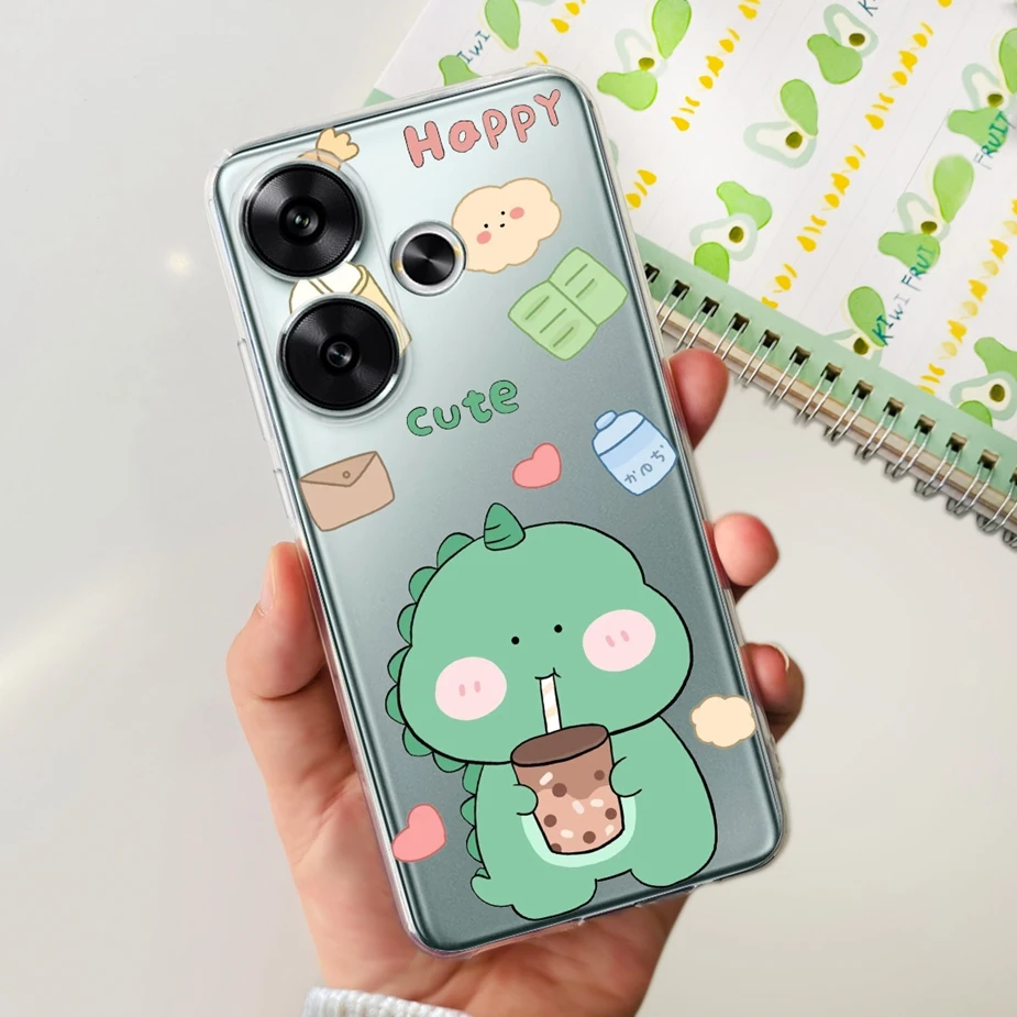 Stylish Painted Soft Silicone Phone Case - 6.79'' Protective Back Cover