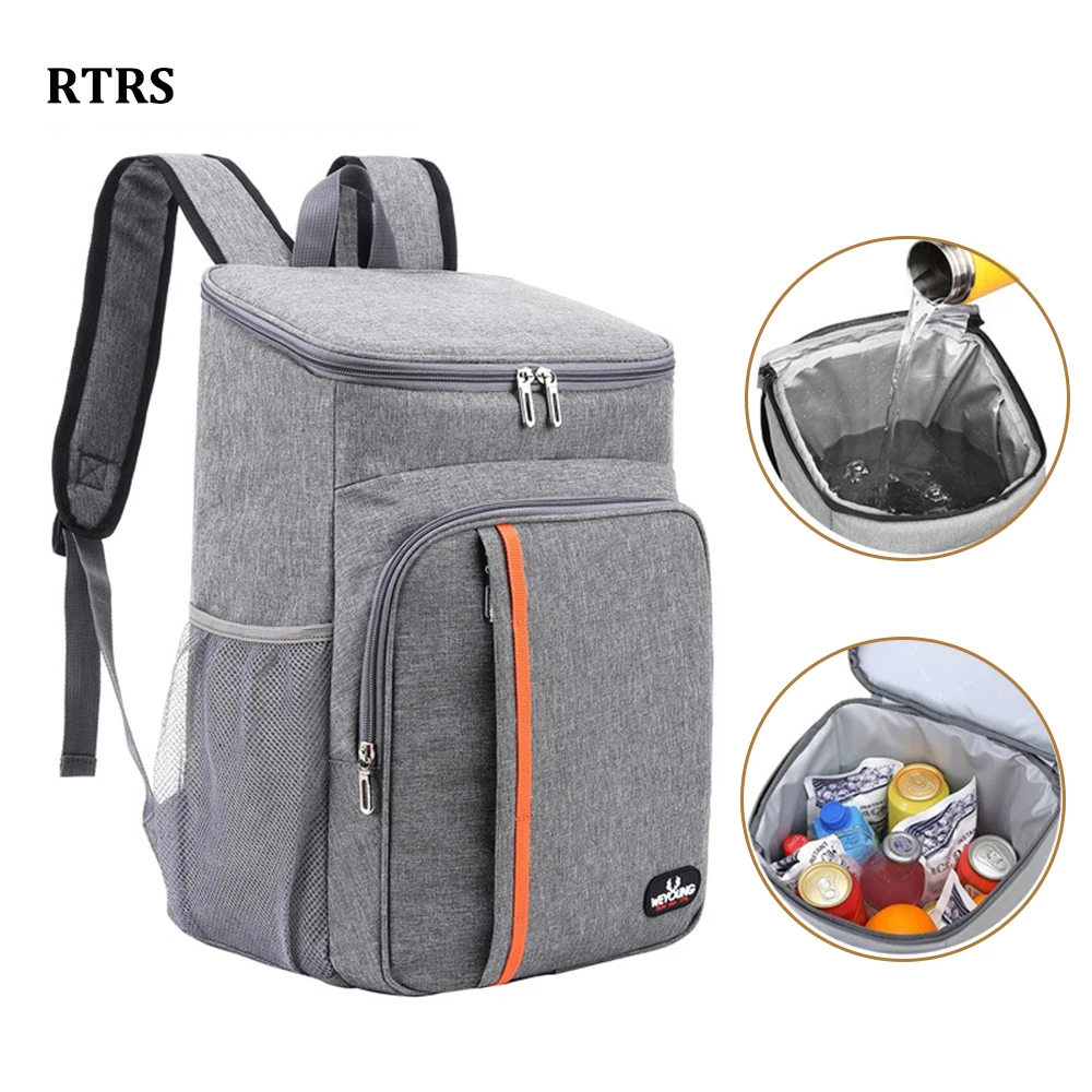 Ducks and Fish Cooler Backpack Waterproof Backpack Cooler Insulated Leak  Proof Soft Cooler Bag Backpack Lunch Bag for Women Picnics Men Beach  Camping