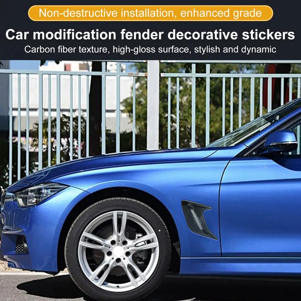 

Стикер Fender для автомобиля 1 пара, практичные цветные долговечные аксессуары для кузова автомобиля