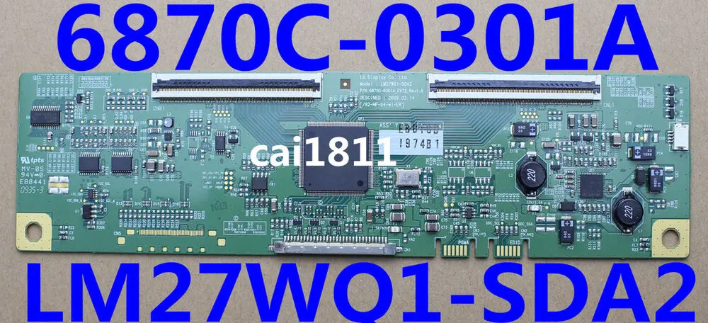 

Для модели платы 6870C-0301A T-con: LM270WQ1-SDA2 6870C-0301A_EVT_Rev1.0