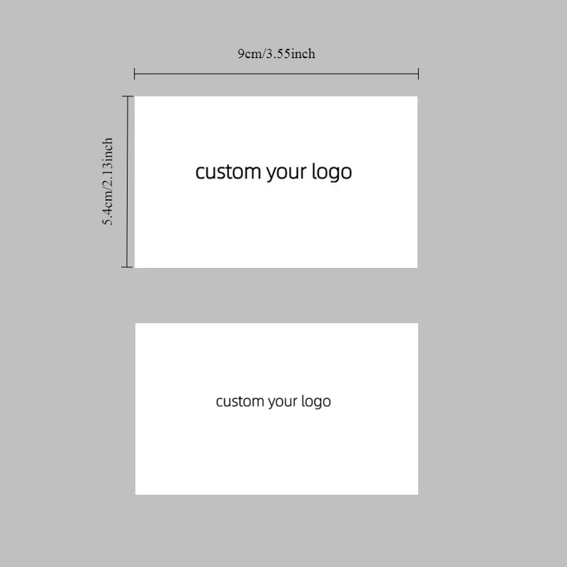 100 PCS Business Card Text Full Color Double Sided Personalized Printing Thank You Card Free DESIGN Id