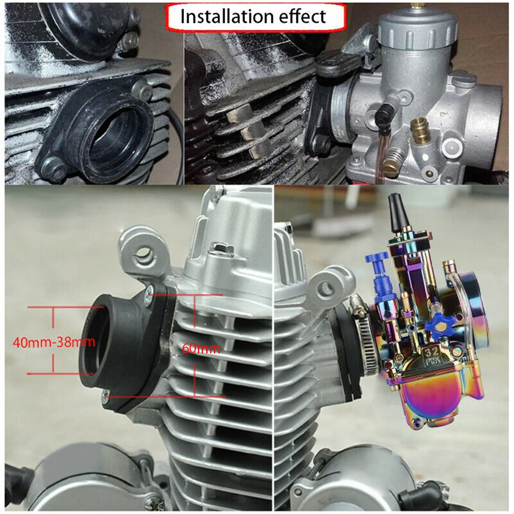 

2. Please Allow Slight Manual Measurement DevBoot Flange Manifold For PWK 32mm 34mm Carburetor UTV ATV Motorcycle Dirt Bike Quad