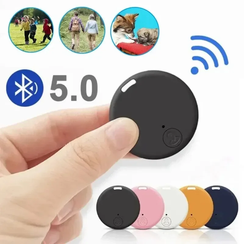 Mini GPS Bluetooth 5.0 Tracker AntiLost Device Round Pet Kids Bag Wallet Tracking Smart Finder Locator gps tracker gps locator anti lost tracker bluetooth tracker bluetooth gps tracker bluetooth finder wallet tracker