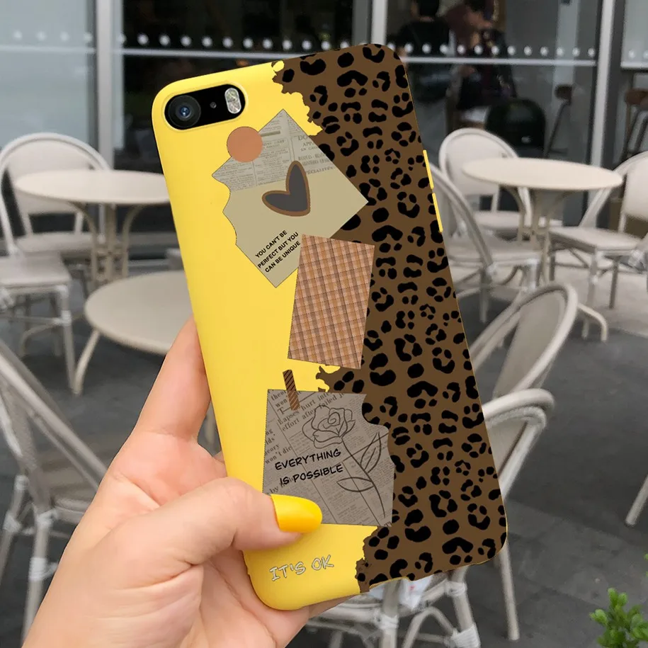 Leopard Cartoon Soft Matte Silicone Bumper Case