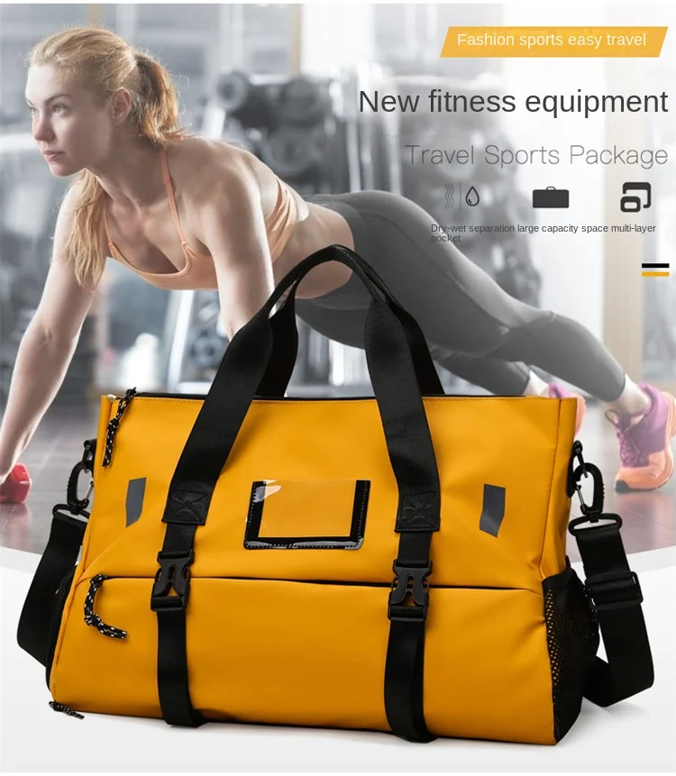 

Fitness Bag Dry Wet Separation Large Capacity Travel Bag Shoe Position Sports Duffel Portable Yoga Bag