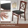 Folding Dining Chairs Set of 2 5