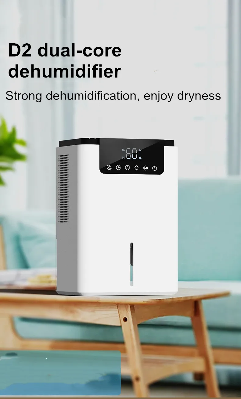 Description Picture 2 of itemNew Dehumidifier Home Bedroom Basement Small Dehumidifier Moisture Absorption Dehumidifier Home White Household Quite Mute