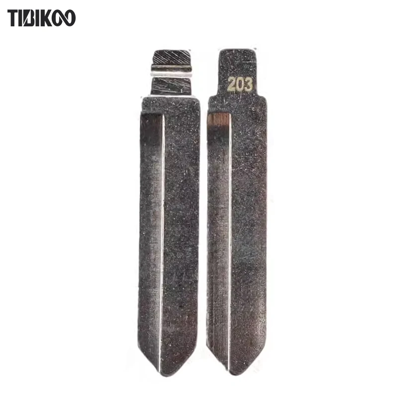 10PCS Key Blade NO.203 for Ford Flat Double Right Side Groove Folding Flip Remote key Blades